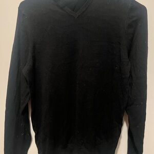 Black V-Neck Sweater